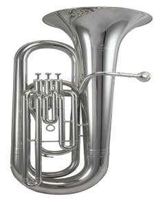 Schagerl SLEB800S 3-Valve 3/4 Size Eb Tuba - Silver Plate