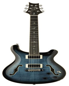 Paul Reed Smith (PRS) SE Hollowbody II Piezo w/Case - Peacock Blue Burst