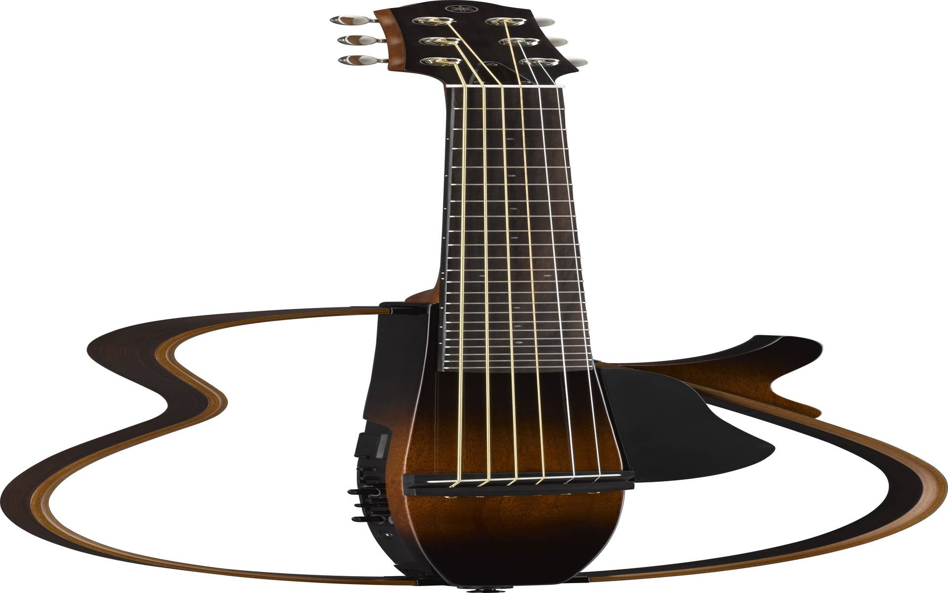 Yamaha SLG200S Silent Guitar STEEL String w/Carry Bag - Tobacco Brown Sunburst (SLG200STBS)
