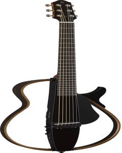 Yamaha SLG200S Silent Guitar Steel String - Translucent Black (SLG200STBL)