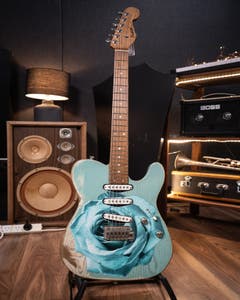 Paoletti Nancy Loft SSS Electric Guitar - White Surf (Designed by Dave Kilminster)