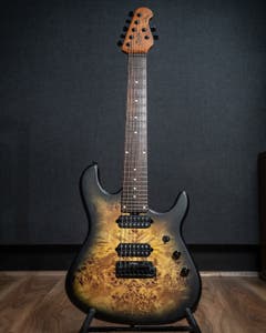Music Man Sterling Jason Richardson 7-String -  Natural Poplar Burl Burst - Pre-Owned