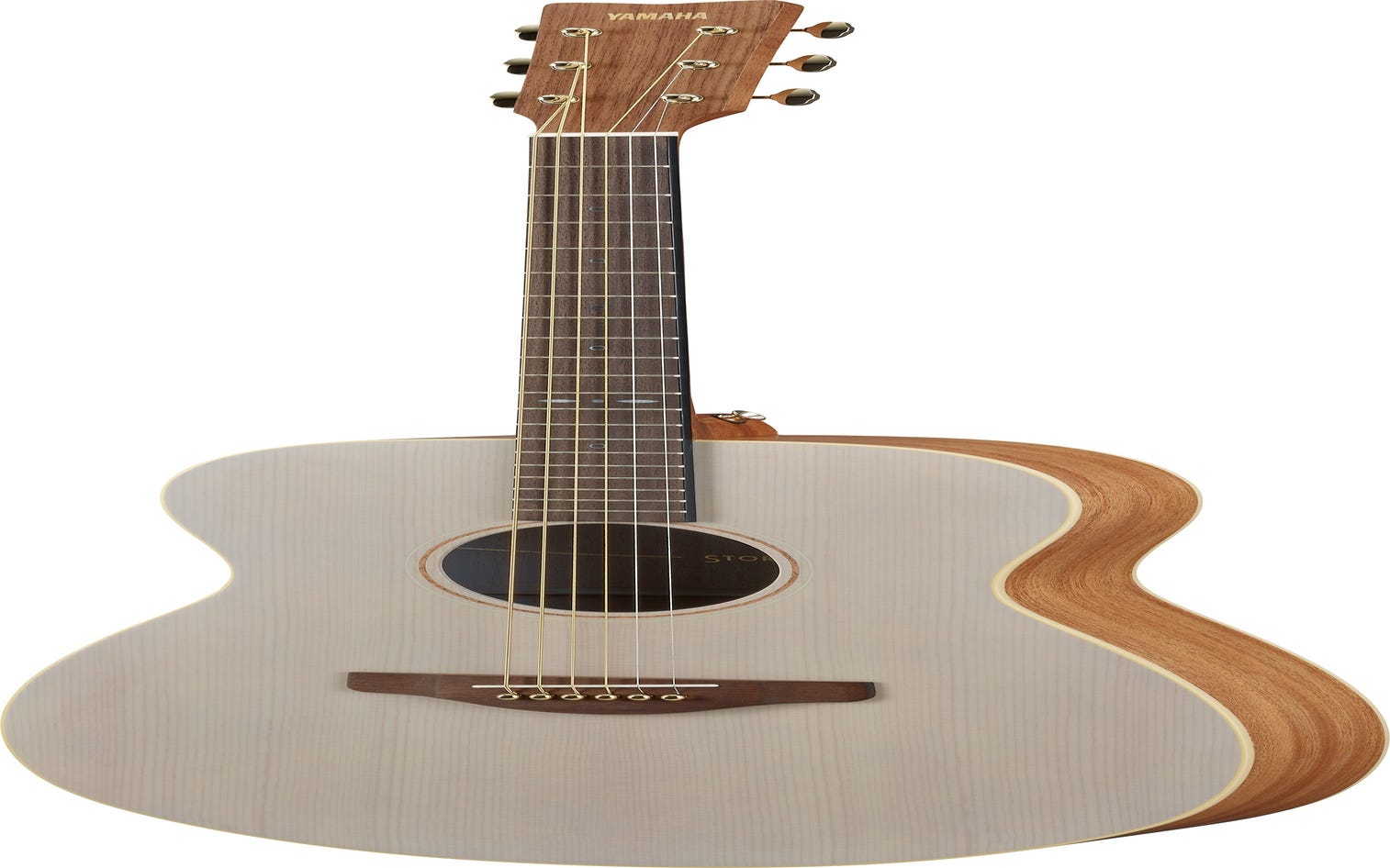 Yamaha Storia-I Concert Acoustic Guitar - Off White/Light Blue Interior