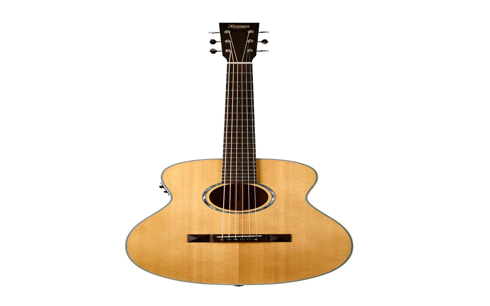 Tasman Seeker TA100-ME Mini Jumbo Acoustic Electric Guitar w/Case