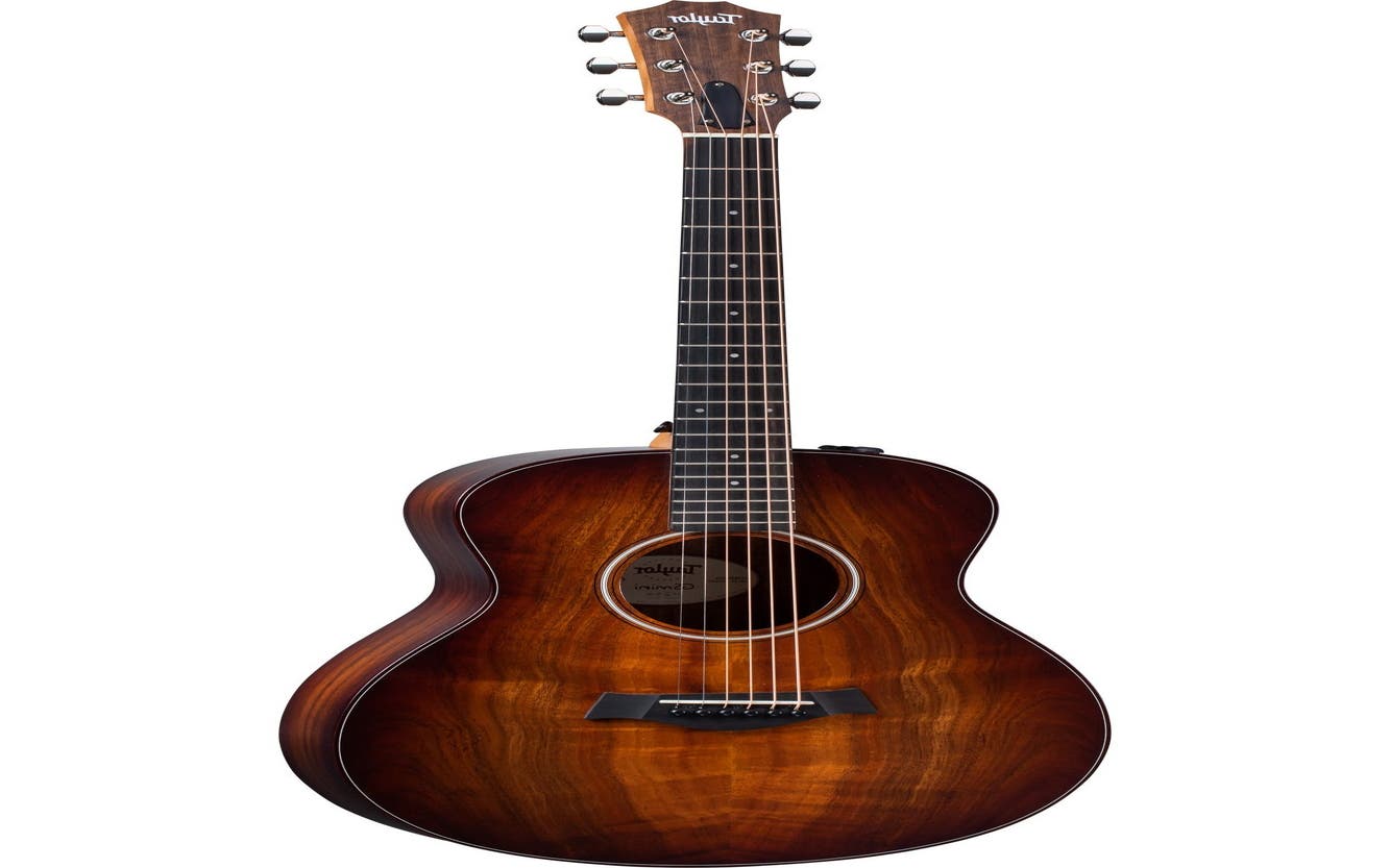 Taylor GS Mini-e Koa PLUS Acoustic Electric Guitar w/Aerocase - Shaded Edgeburst - Left Handed