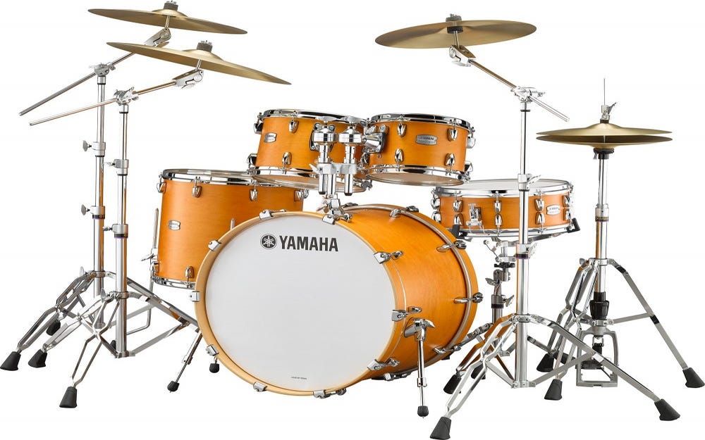 Yamaha Tour Custom Euro Drum Kit w/Hardware - Caramel Satin