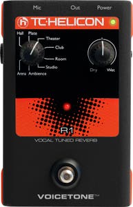 TC Helicon VoiceTone R1 Vocal Tuned Reverb Pedal