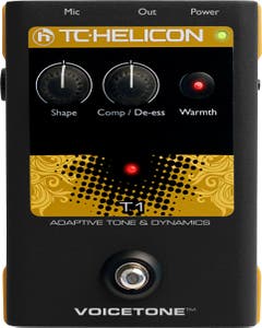 TC Helicon VoiceTone T1 Adaptive Tone & Dynamics Pedal