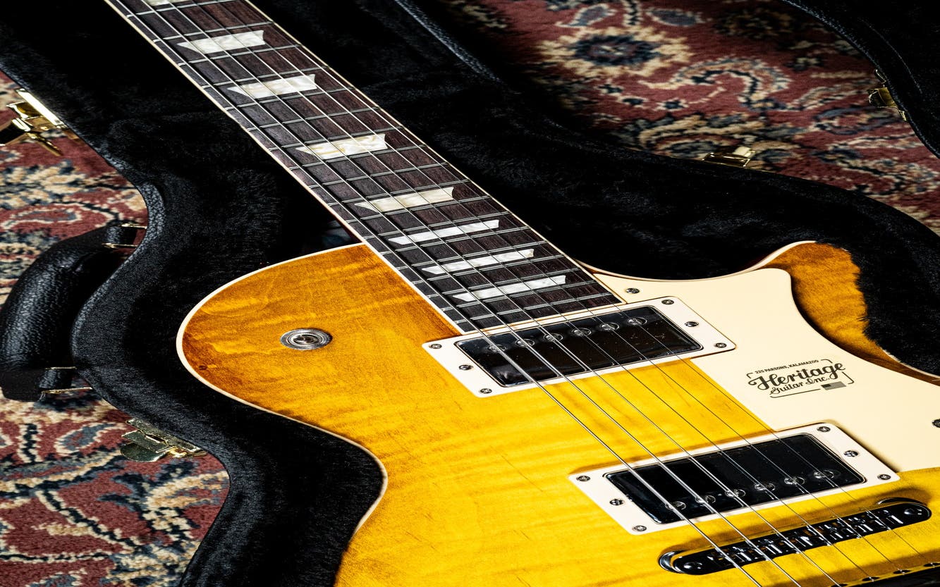 Heritage H-150 Electric Guitar w/Case - Dirty Lemon Burst