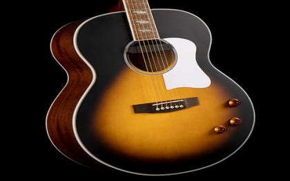 Cort CJ-Retro Jumbo Acoustic Electric Guitar - Vintage Sunburst Matte
