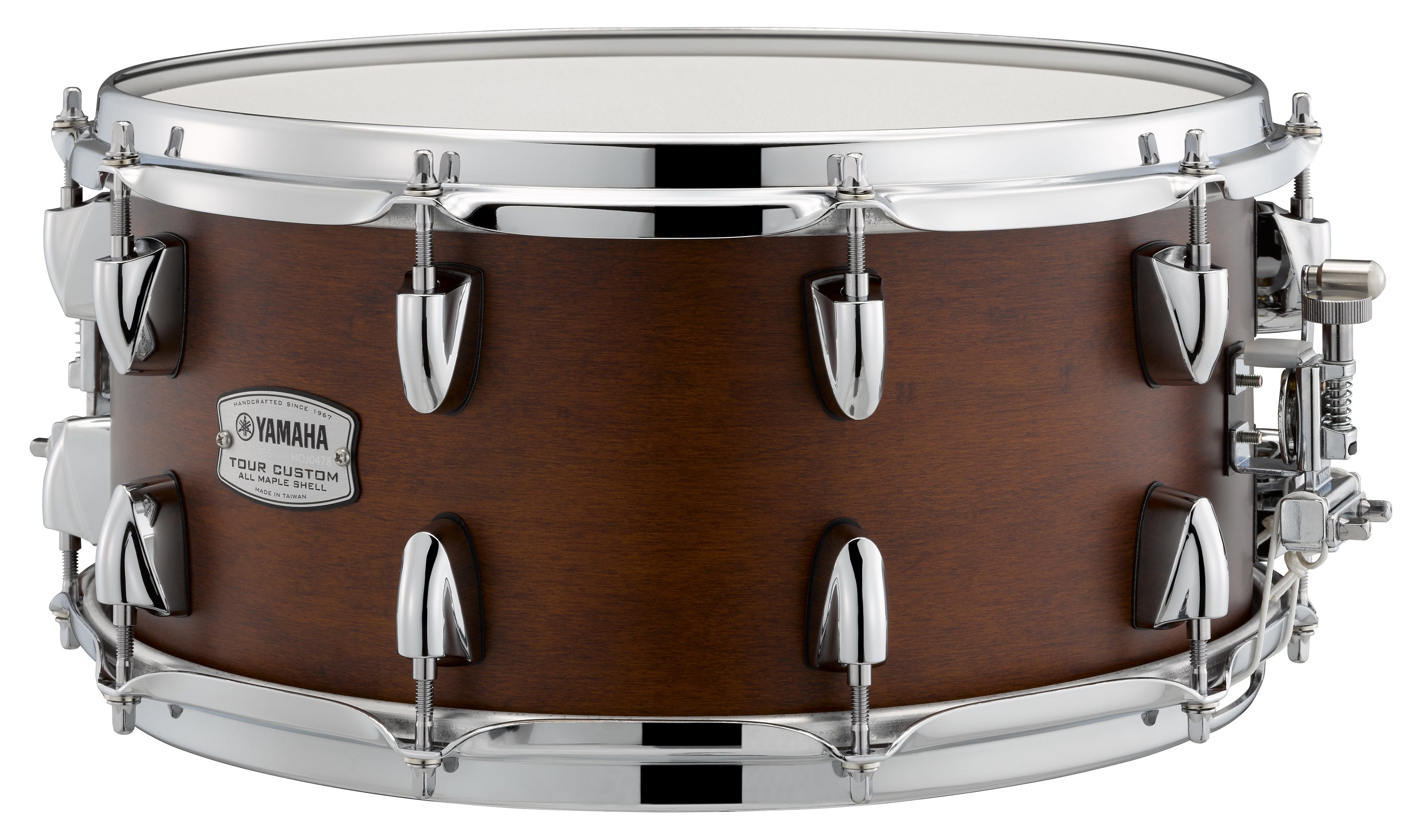 Chocolate Satin Yamaha Tour Custom Maple 14 x 6.5 Snare Drum 