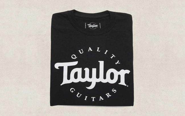 Taylor Black Logo T-Shirt - X-Large