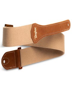 Taylor GS Mini Guitar Strap - Cotton 2" - Tan
