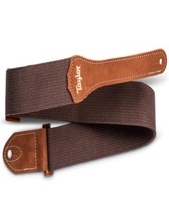 Taylor GS Mini Guitar Strap - Cotton 2" - Chocolate Brown