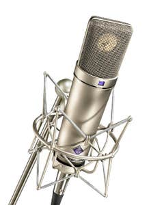Neumann U87AI Nickel Condenser Microphone - Studio Set (Includes Suspension Mount)