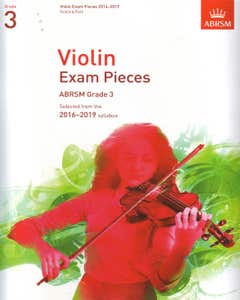 Abrsm Violin Grade 3 2016-19 Score/Part