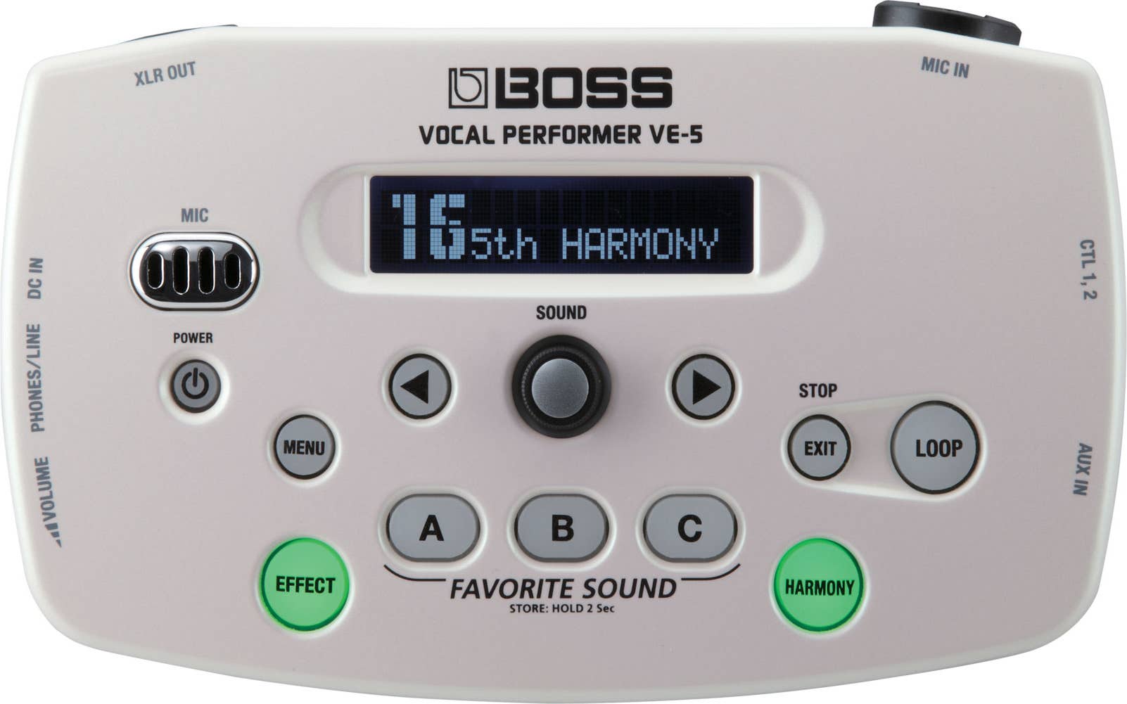 Boss VE-5 Vocal Performer - White (VE5WH)