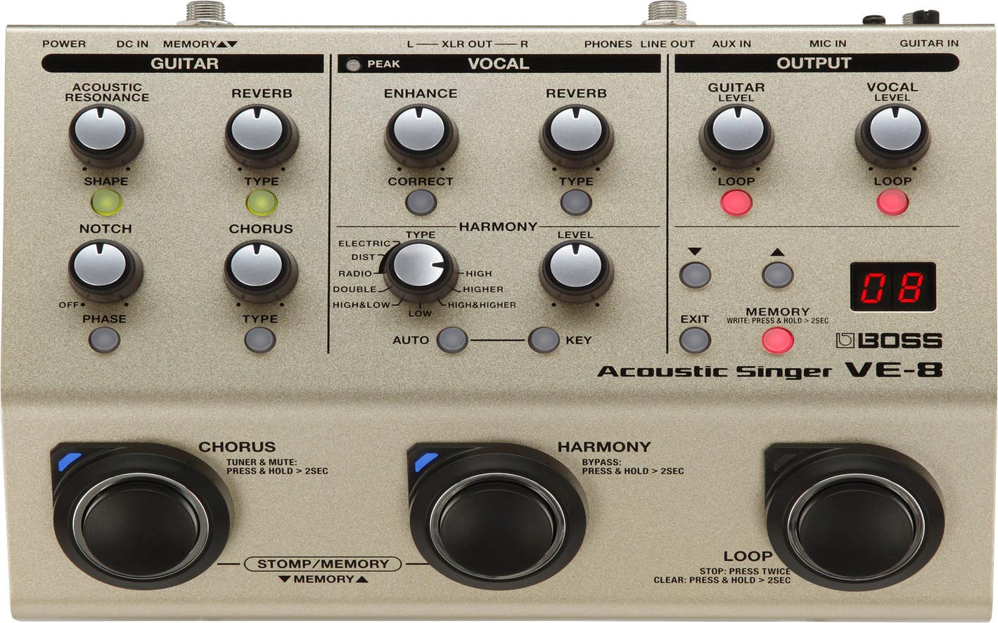 Boss VE-8 Acoustic Singer (VE8)