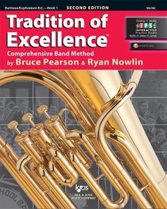Tradition of Excellence Bk 1 Baritone / Euphonium BK/DVD / (KJOS)