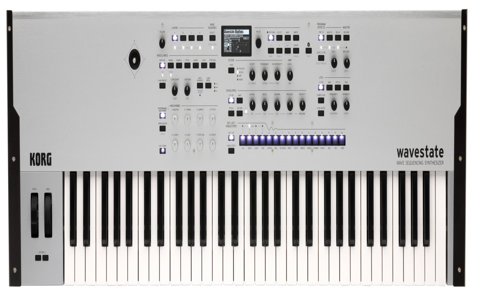 Korg Wavestate SE 61-Key Wave Sequencing Synth w/Case - Platinum