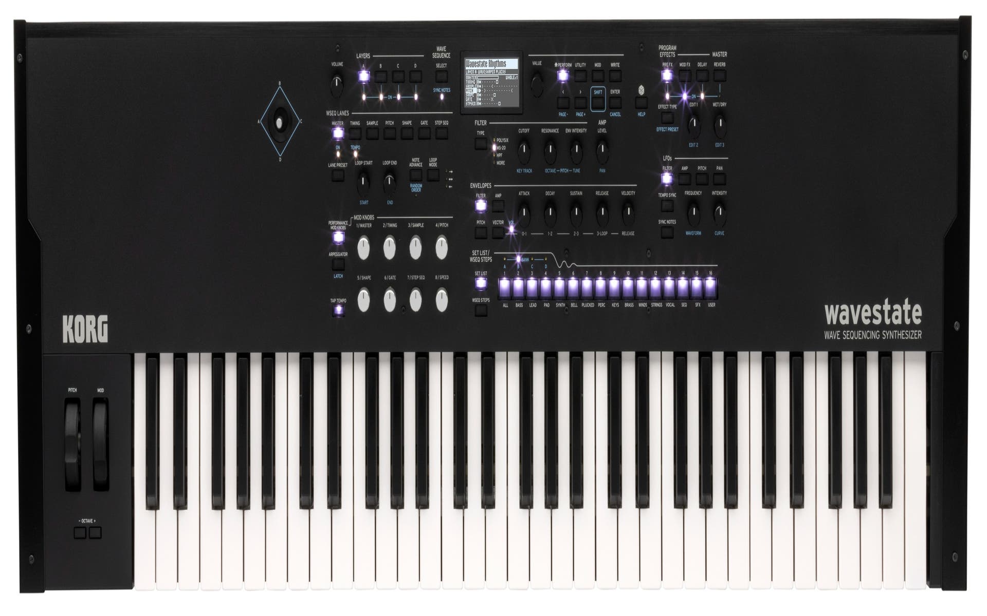 Korg Wavestate SE 61-Key Wave Sequencing Synth w/Case - Black