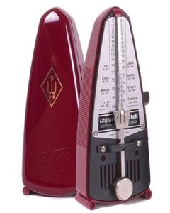Wittner Piccolo Metronome - Ruby Plastic (No Bell)