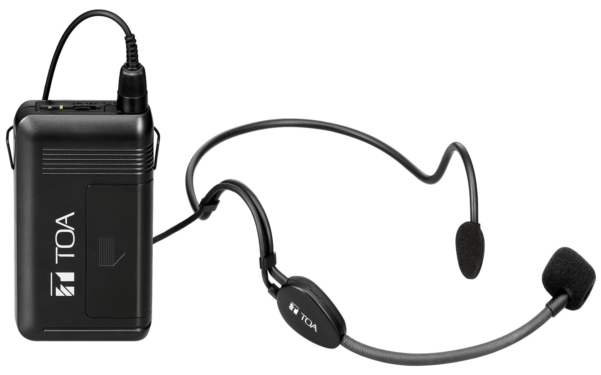 TOA 64 Channel Body Pack WM5325F01AS with WH400H Head Set Microphone
