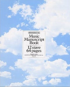 Manuscript Book 12 Stave 64 Pages A4 Spiral (WOODSTOCK)