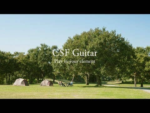 Yamaha CSF3M Travel Acoustic Guitar w/Deluxe Bag - Tobacco Brown Sunburst