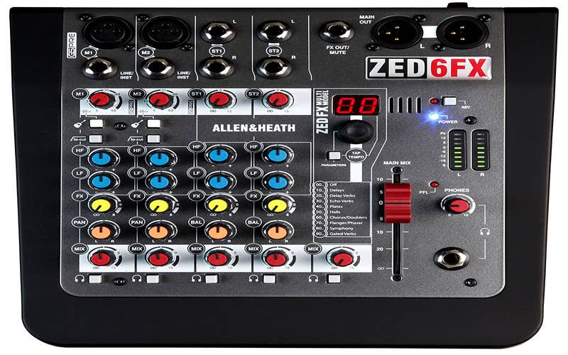 Allen and Heath ZED6FX Compact Mixer w/ Effects