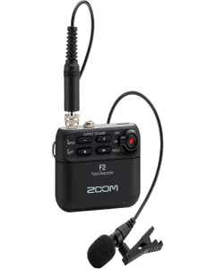 Zoom F2 Field Recorder + Lavalier Mic - Black